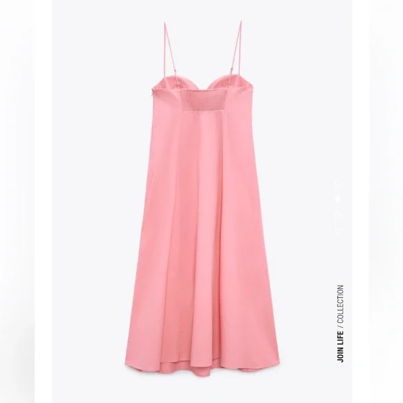 Zara poplin midi dress 💗 - Picture 2 of 5